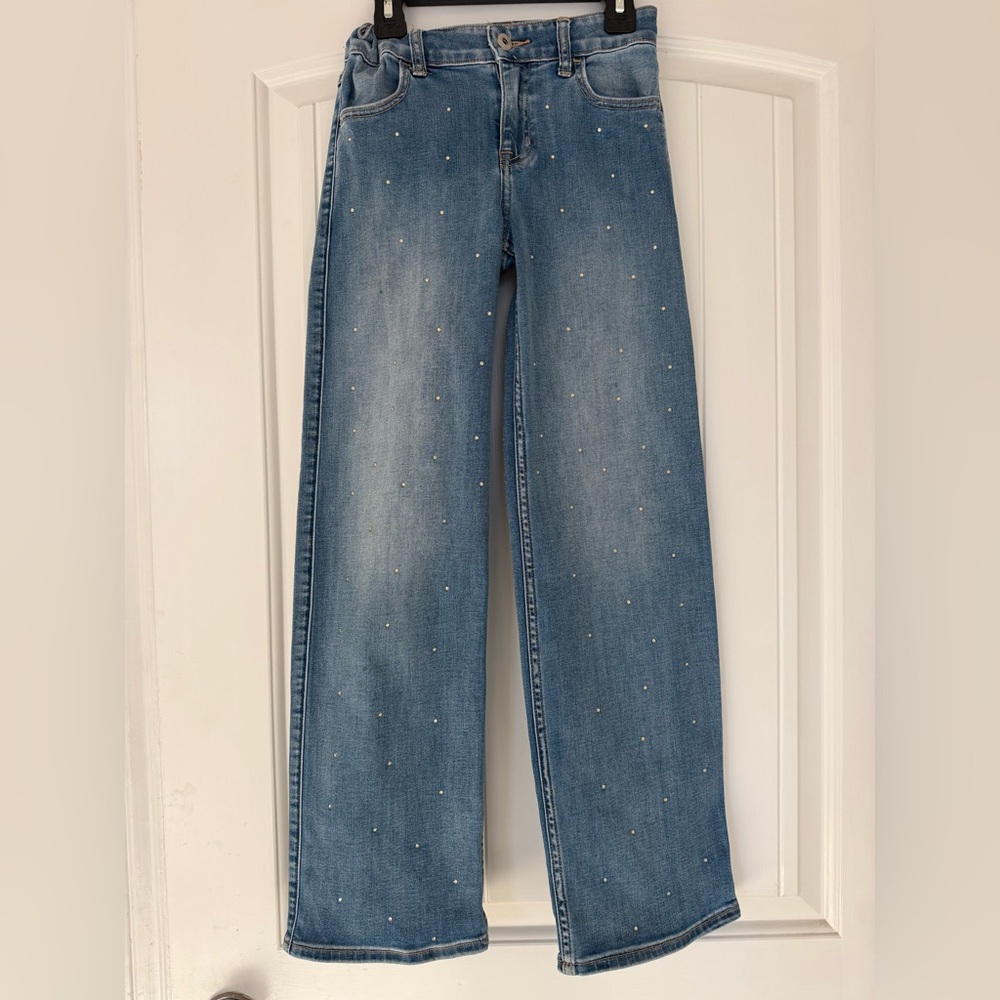 Studded Denim Jeans - Size 9/10 LONG